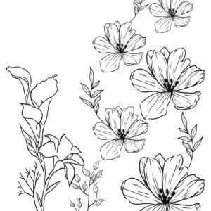 Flores para colorear
