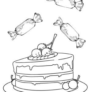 Postres para Colorear